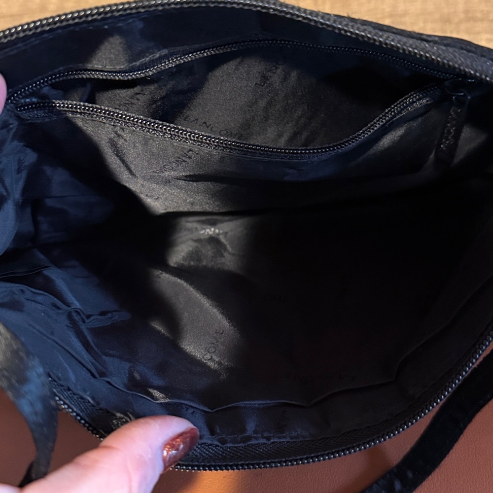 💰BOGO FREE Lancôme Silky Black Evening Bag Purse - Picture 7 of 8
